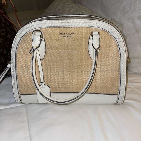 kate spade Handbags - Kate Spade Cream and Tan Satchel